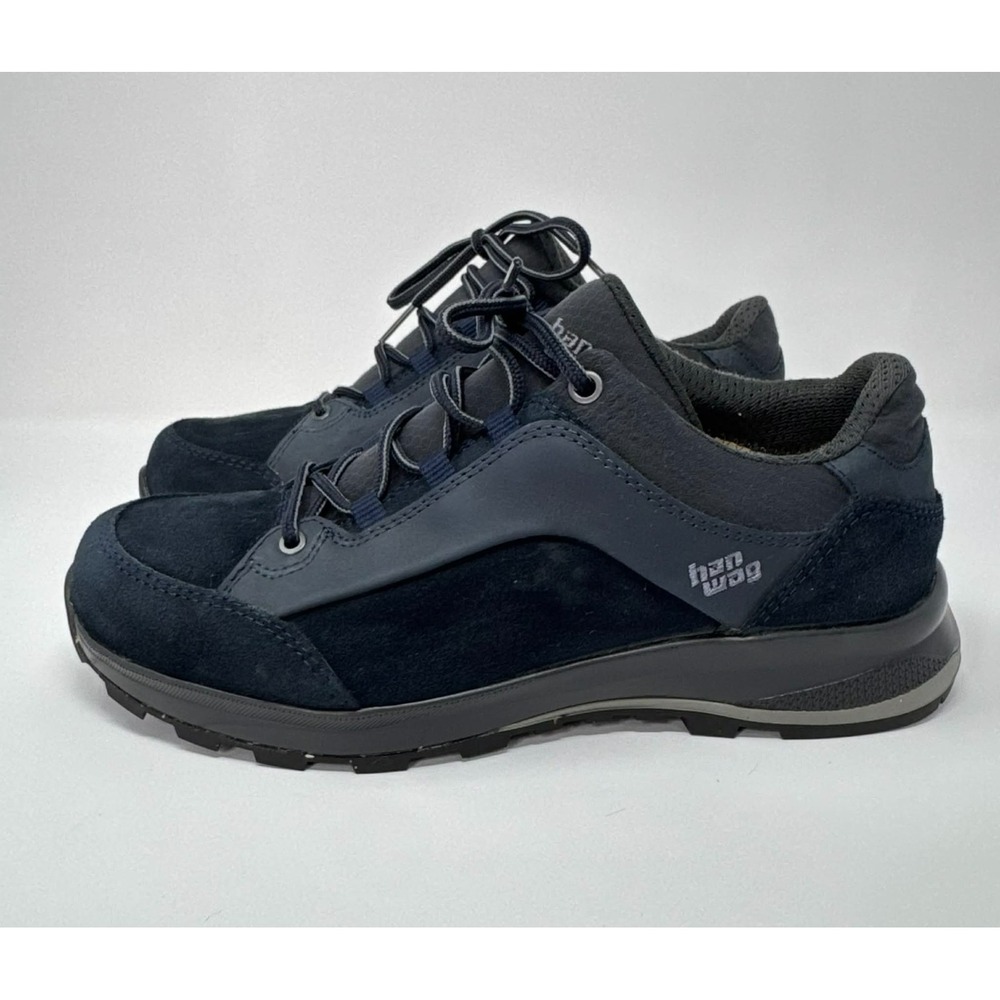 Hanwag Lady Hallux Hiking Shoes Womens US 8 EU 39 Navy Leather Comfort Walking